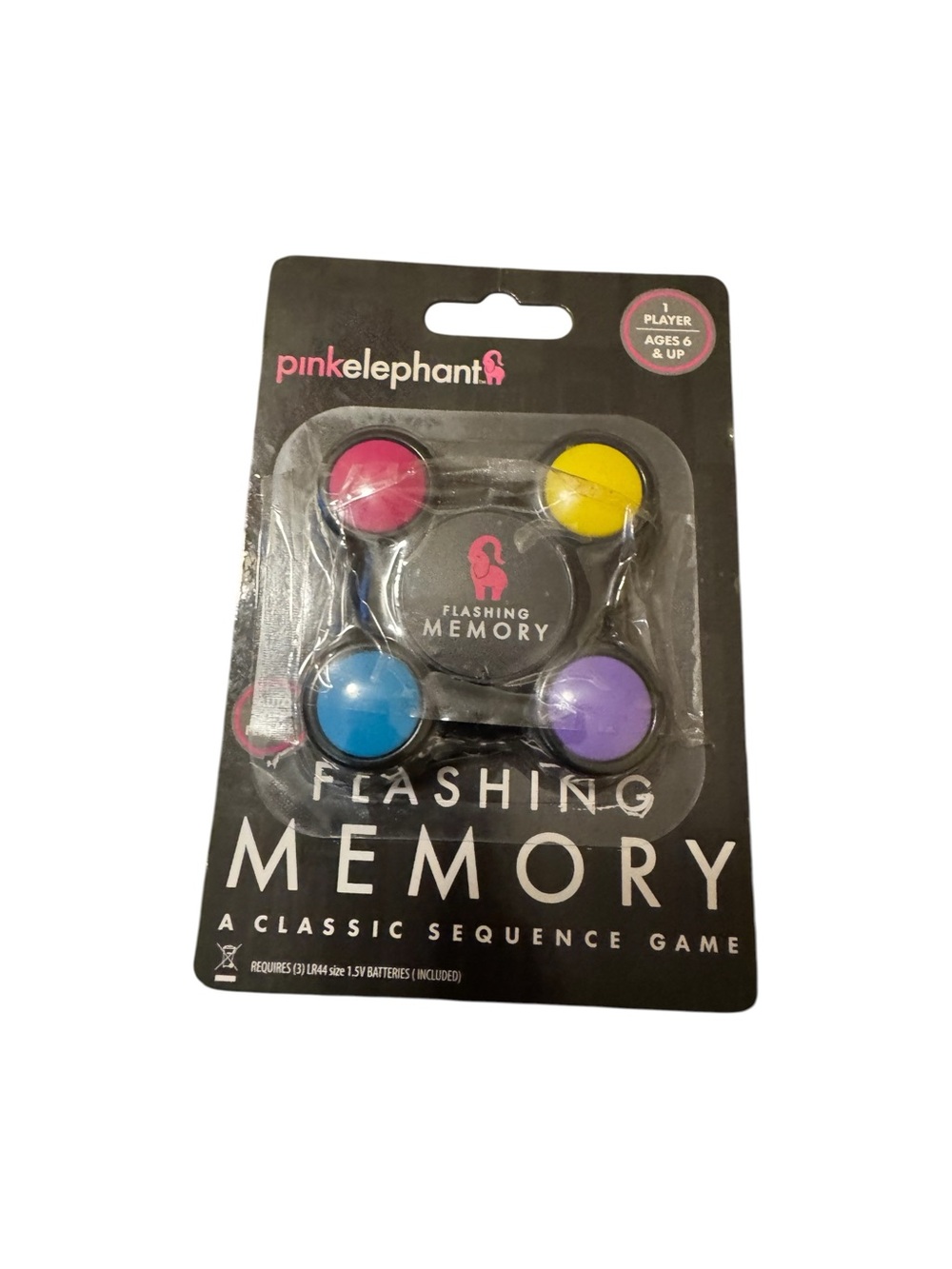 Pink Elephant Flashing Memory Game - Multicolor- new Sealed